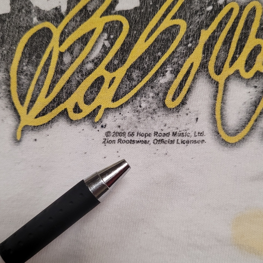 Bob Marley Graphic T-Shirt -2009 White - Picture 6 of 7